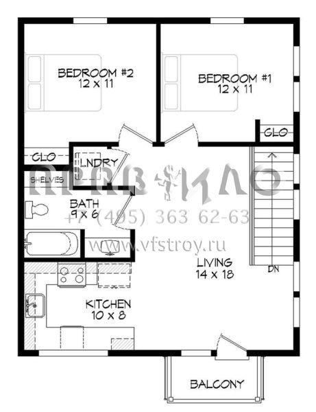 Проект одноэтажного дома с гаражом на две машины в современном стиле S5-76 (940-00043)