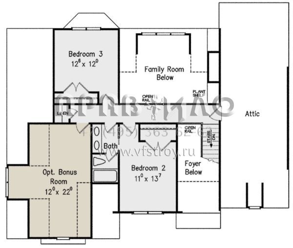 Проект двухэтажного дома с гаражом на две машины в стиле Ранчо S5-209 (8594-00239)