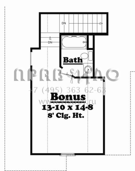 Проект одноэтажного дома с гаражом на две машины в английском стиле S5-186 (041-00045)