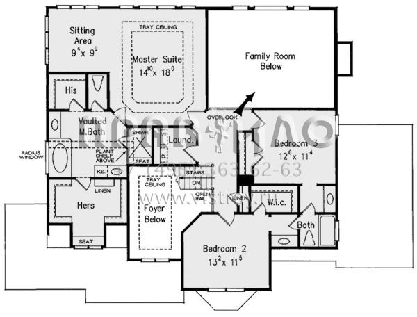 Проект двухэтажного дома с гаражом на две машины в стиле Ранчо S5-262 (8594-00366)