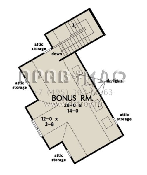Проект одноэтажного дома с гаражом на две машины в американском стиле S5-269 (2865-00009)