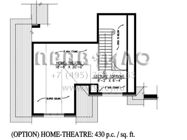 Проект одноэтажного дома с гаражом на одну машину в английском стиле S5-142 (1785-00142)