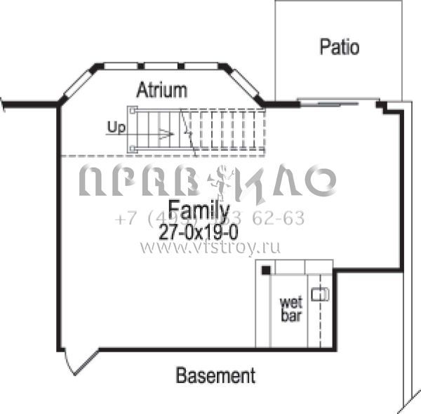 Проект одноэтажного дома с гаражом на две машины в стиле Ранчо S5-226 (5633-00070)