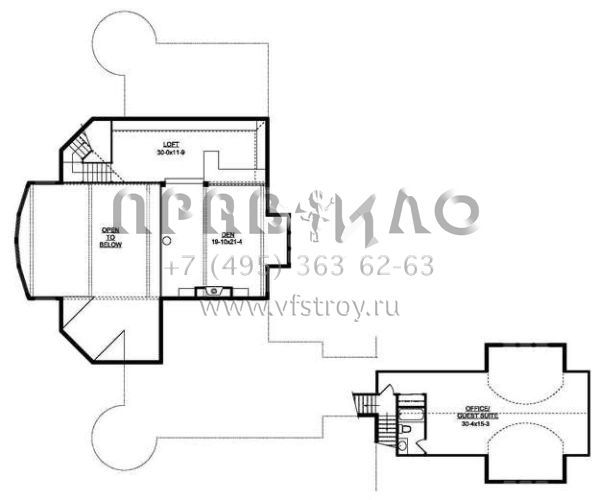 Проект двухэтажного дома с гаражом на три и более машин в стиле Шале S5-703 (5631-00046)