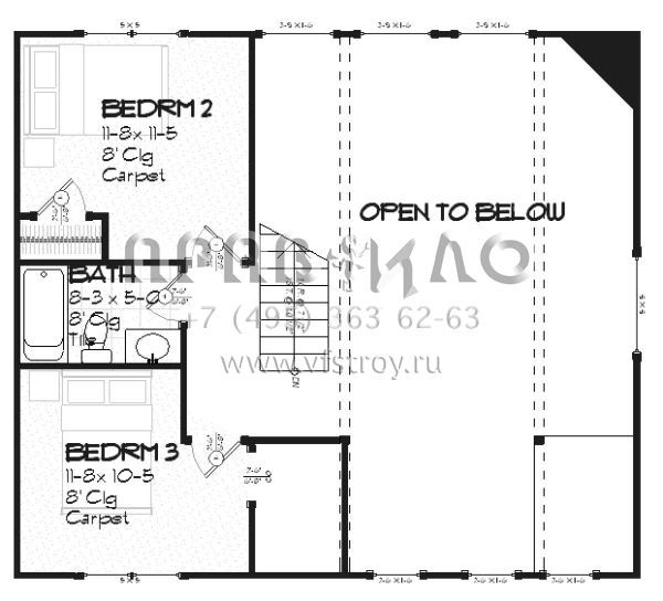 Проект двухэтажного дома без гаража в прибрежном стиле S5-156 (1637-00011)