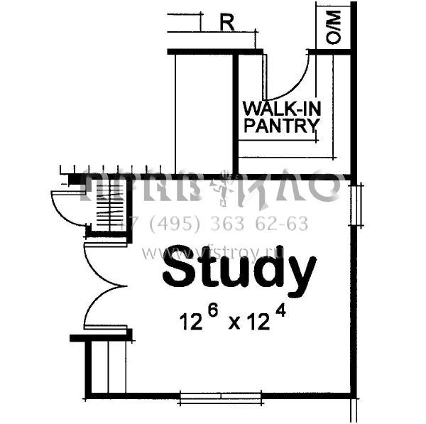 Проект двухэтажного дома с гаражом на две машины в стиле Ранчо S5-248 (402-01395)