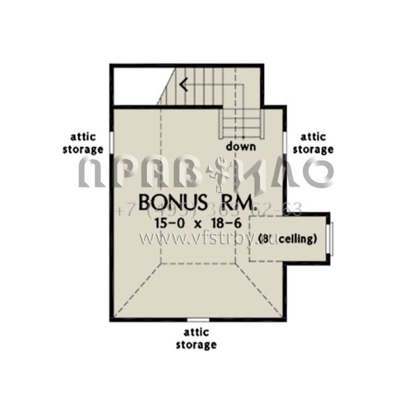Проект одноэтажного дома с гаражом на две машины в стиле Ранчо S5-214 (2865-00160)