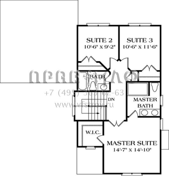 Проект двухэтажного дома с гаражом на две машины в современном стиле S5-152 (3323-00033)