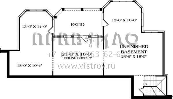 Проект двухэтажного дома с гаражом на три и более машин в современном стиле S5-492 (3323-00364)