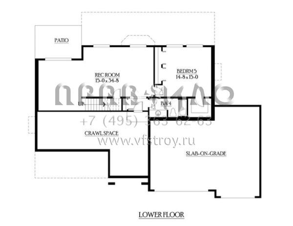 Проект двухэтажного дома с гаражом на три и более машин в скандинавском стиле S5-407 (341-00228)