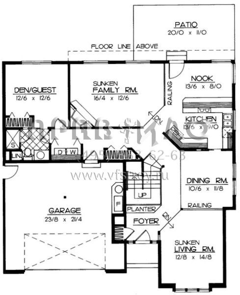 Проект двухэтажного дома с гаражом на две машины в современном стиле S5-226 (692-00027)