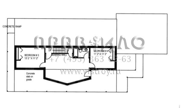 Проект двухэтажного дома с гаражом на две машины в скандинавском стиле S5-277 (039-00208)