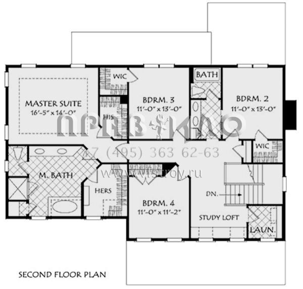 Проект двухэтажного дома с гаражом на две машины в стиле Особняк S5-243 (8594-00091)