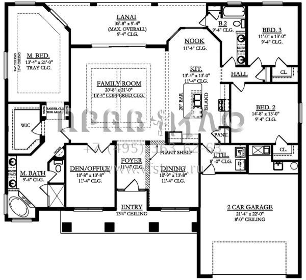 Проект одноэтажного дома с гаражом на две машины в современном стиле S5-226 (3978-00166)