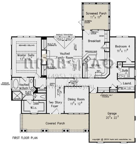Проект двухэтажного дома с гаражом на две машины в стиле Ранчо S5-214 (8594-00306)
