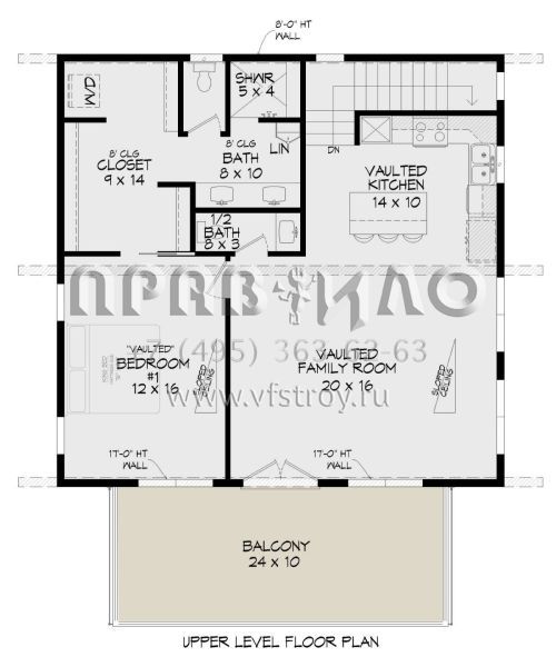 Проект двухэтажного дома с гаражом на две машины в современном стиле S5-126 (940-00461)