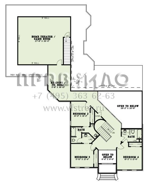 Проект двухэтажного дома с гаражом на три и более машин в современном стиле S5-465 (110-00485)