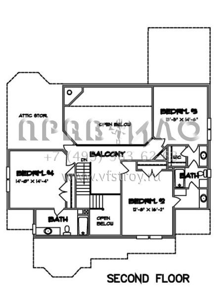 Проект двухэтажного дома с гаражом на три и более машин в современном стиле S5-302 (6819-00028)