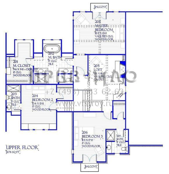 Проект двухэтажного дома с гаражом на две машины в английском стиле S5-309 (1637-00137)