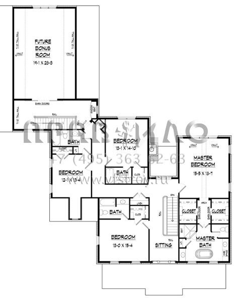 Проект двухэтажного дома с гаражом на три и более машин в стиле Особняк S5-386 (6082-00143)