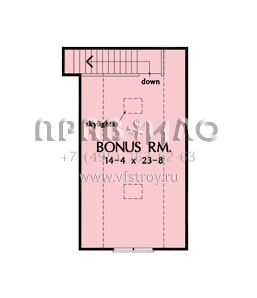 Проект одноэтажного дома с гаражом на две машины в стиле Ранчо S5-173 (2865-00277)