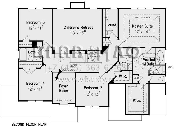 Проект двухэтажного дома с гаражом на две машины в стиле Ранчо S5-294 (8594-00169)