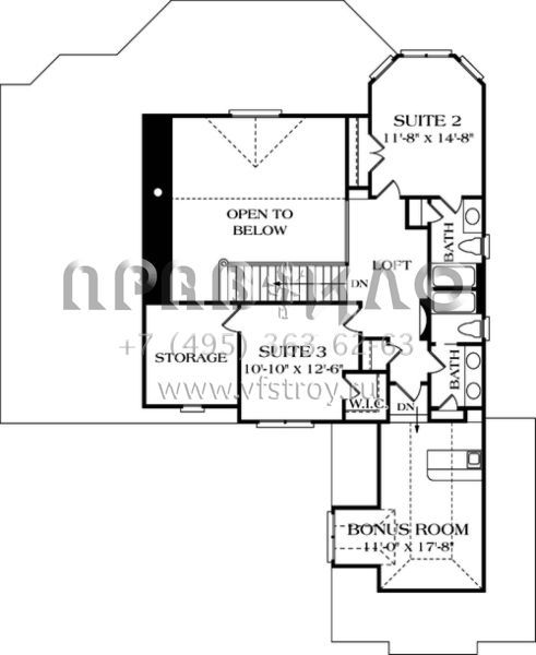 Проект двухэтажного дома с гаражом на две машины в современном стиле S5-227 (3323-00115)