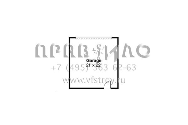 Проект двухэтажного дома с гаражом на две машины в классическом стиле S5-252 (035-00660)