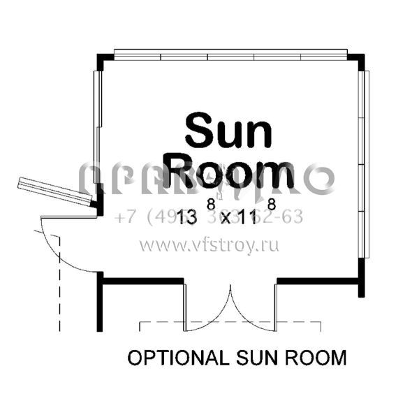 Проект одноэтажного дома с гаражом на две машины в стиле Ранчо S5-133 (402-01637)