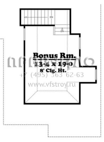 Проект одноэтажного дома с гаражом на две машины в стиле Ранчо S5-163 (041-00066)