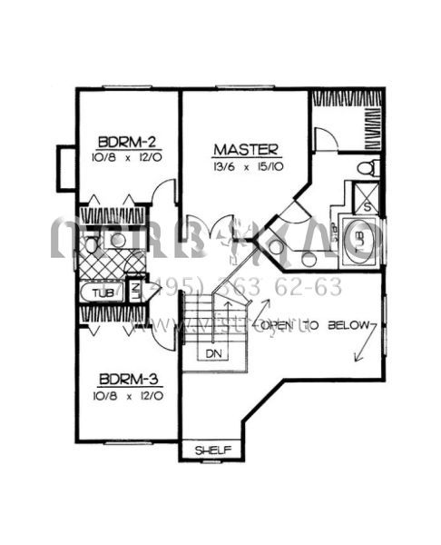 Проект двухэтажного дома с гаражом на две машины в скандинавском стиле S5-185 (692-00025)
