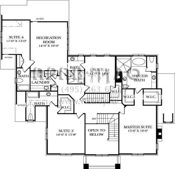 Проект двухэтажного дома с гаражом на две машины в современном стиле S5-478 (3323-00480)