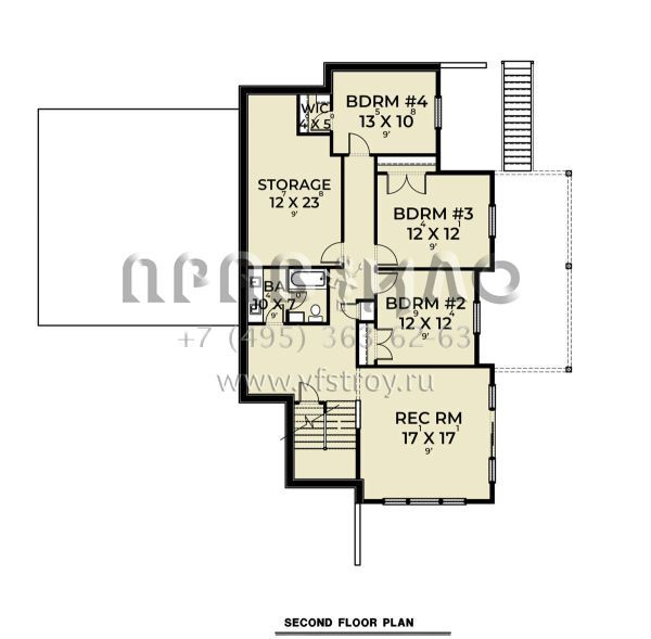 Проект одноэтажного дома с гаражом на две машины в стиле Ранчо S5-278 (2464-00007)