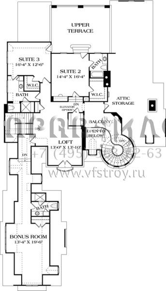 Проект двухэтажного дома с гаражом на три и более машин в английском стиле S5-690 (3323-00553)