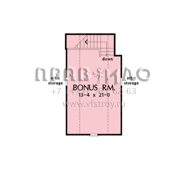 Проект одноэтажного дома с гаражом на две машины в стиле Ранчо S5-128 (2865-00368)