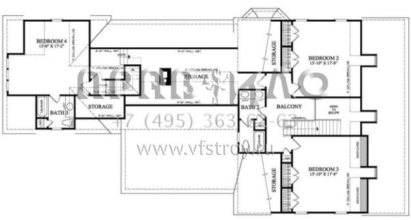 Проект двухэтажного дома с гаражом на две машины в классическом стиле S5-273 (7922-00022)