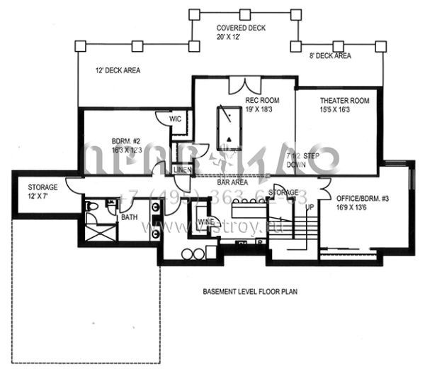 Проект двухэтажного дома с гаражом на три и более машин в скандинавском стиле S5-379 (039-00640)