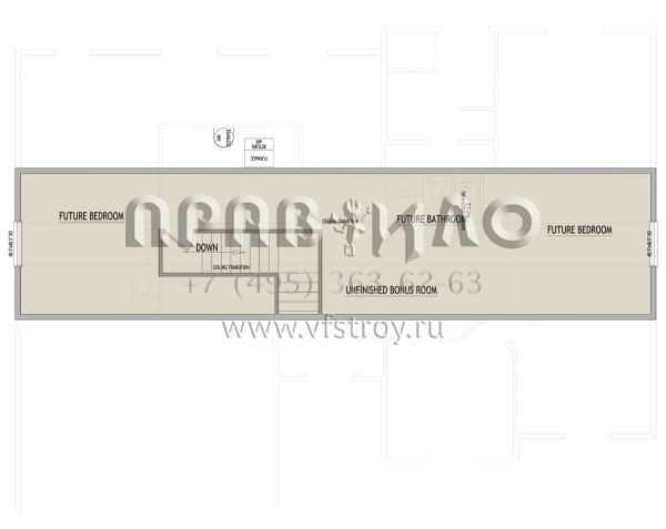 Проект одноэтажного дома с гаражом на две машины в стиле Ранчо S5-148 (8768-00111)