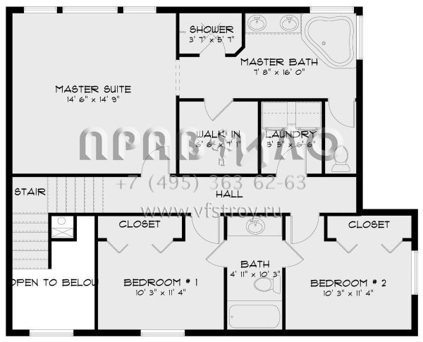 Проект двухэтажного дома с гаражом на две машины в американском стиле S5-188 (2802-00047)