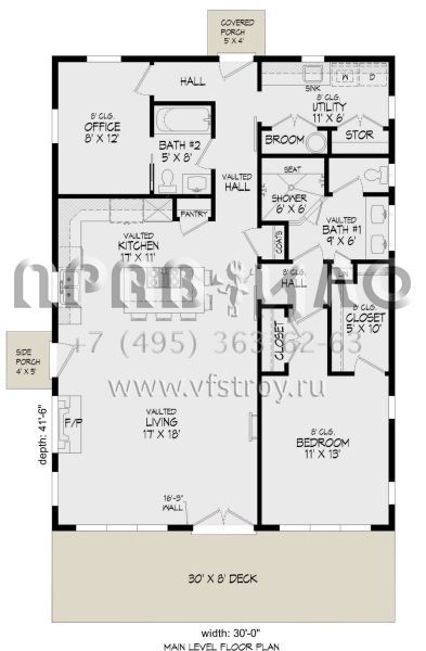 Проект двухэтажного дома без гаража в современном стиле S5-131 (940-00355)