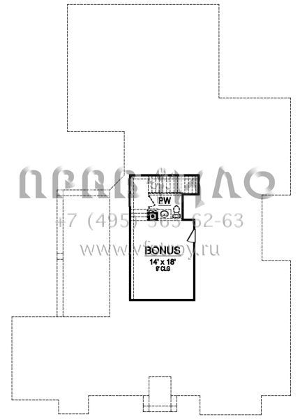 Проект одноэтажного дома с гаражом на три и более машин в английском стиле S5-287 (5445-00313)