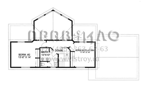Проект двухэтажного дома с гаражом на две машины в современном стиле S5-187 (039-00262)