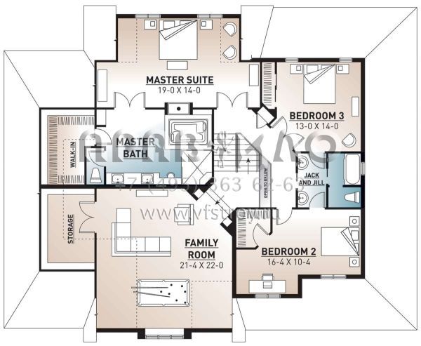 Проект двухэтажного дома с гаражом на три и более машин в английском стиле S5-353 (034-00723)