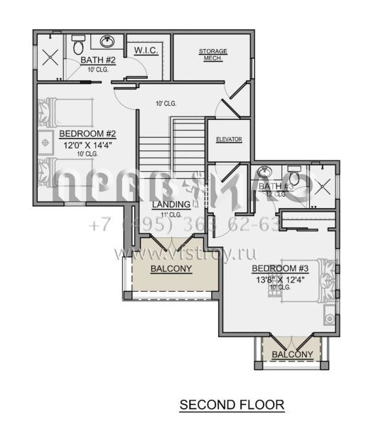 Проект двухэтажного дома с гаражом на две машины в современном стиле S5-252 (5565-00067)