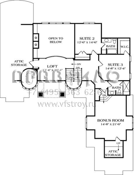 Проект двухэтажного дома с гаражом на три и более машин в прибрежном стиле S5-308 (3323-00304)