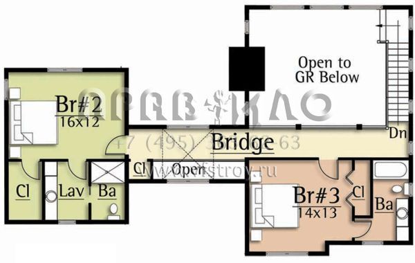 Проект двухэтажного дома с гаражом на две машины в современном стиле S5-221 (8504-00133)