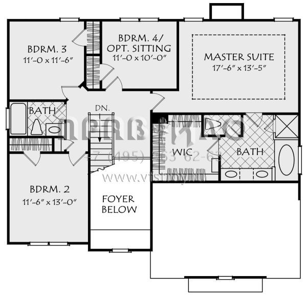 Проект двухэтажного дома с гаражом на две машины в американском стиле S5-192 (8594-00038)