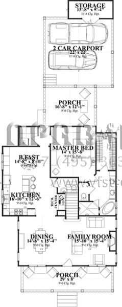 Проект двухэтажного дома с гаражом на две машины в американском стиле S5-252 (1070-00248)