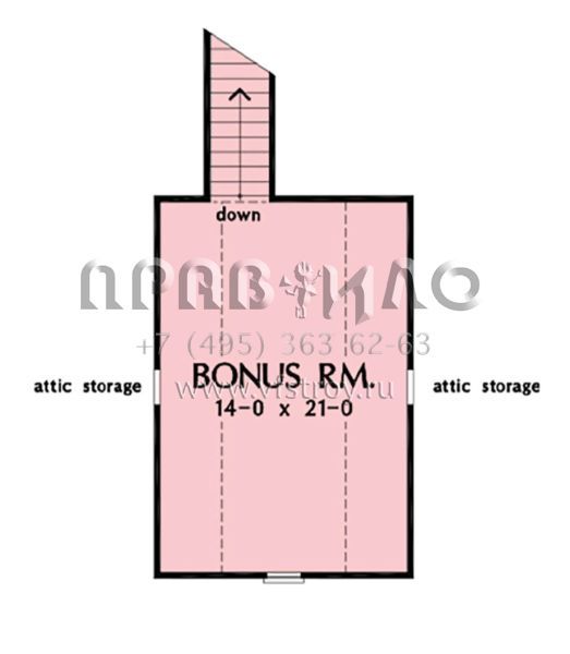 Проект одноэтажного дома с гаражом на две машины в стиле Ранчо S5-175 (2865-00229)