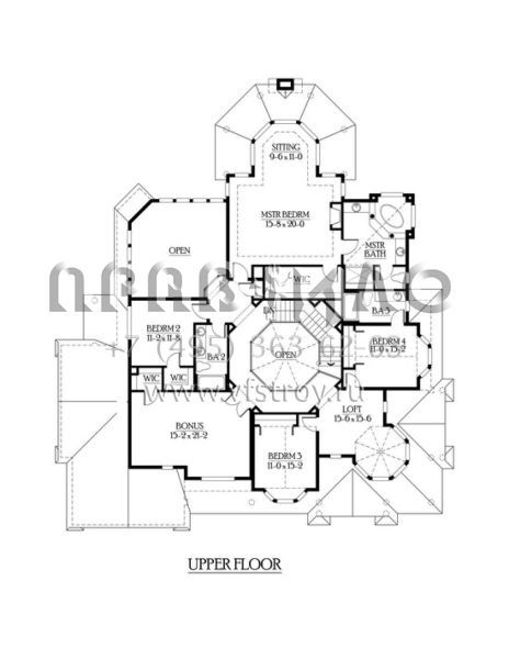 Проект двухэтажного дома с гаражом на три и более машин в английском стиле S5-385 (341-00167)